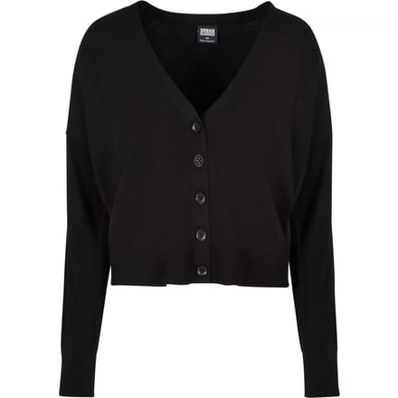 Urban Classics - EcoVero Oversized Cardigan - M - Zwart