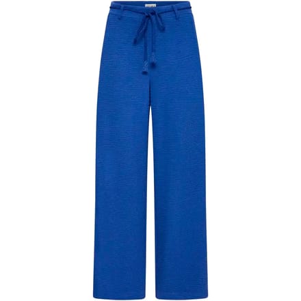 wide fit stoffen broek van viscosemix model 'Lumina'
