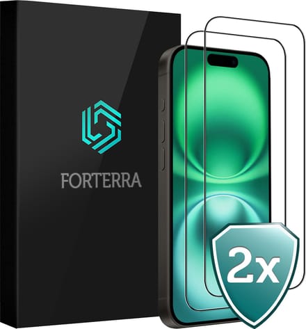 Screenprotector 2 Stuks - Geschikt voor Apple iPhone 16 Plus - Full Cover - Beschermglas - Gehard Glas - Tempered Glass - Screen Protector