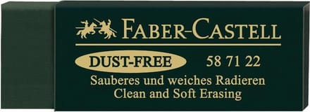 Faber-castell gum - plastic - stofvrij - groen - FC-587122