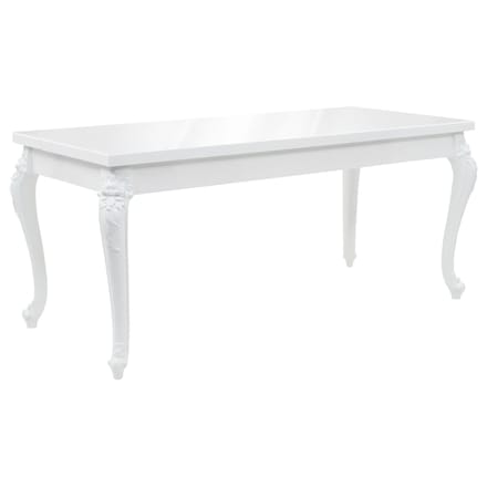 vidaXL - Eettafel - 179x89x81 - cm - hoogglans - wit