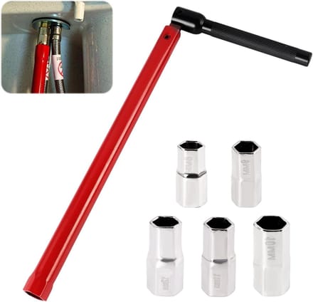Complete Set voor het Aansluiten van Mengkranen - 8-12 mm Sleutel voor Sanitaire Installaties en Basiskranen