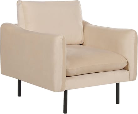 VINTERBRO - Fauteuil - Beige - Fluweel