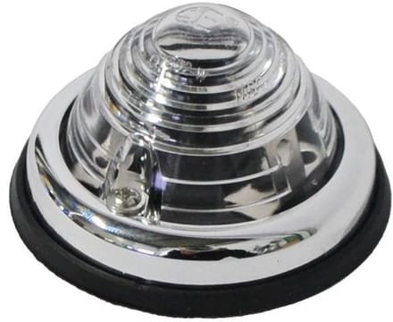 Dragon-Tools Zijlamp Markeringslamp Set - Wit - Ø 70 mm - Chroom - 2 stuks