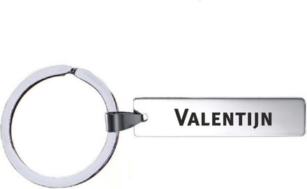 Sleutelhanger Met Naam - Valentijn - RVS