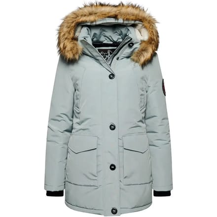 Superdry - Everest parka met capuchon van imitatiebont - Dames - Gewatteerde jassen