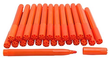 Oranje Bingo Vilt Marker Pens - 25 Stuks Dabbers voor Spellen