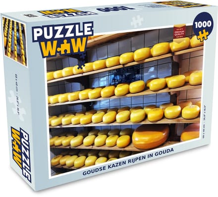 Puzzel Kaas - Geel - Gouda - Legpuzzel - Puzzel 1000 stukjes volwassenen