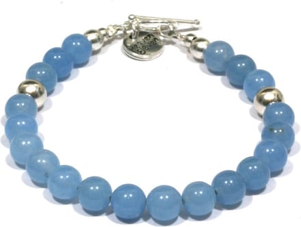 Heaven Eleven - heren - Armband - aquamarijn - 8mm