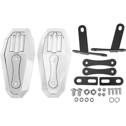 2 STUKS Motorfiets Handbeschermer Beschermend Universeel Polycarbonaat Motorfiets Accessoire Grijs