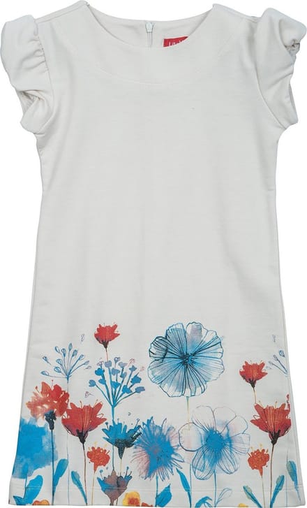 La V sweatstof jurk Megan   Cream 110