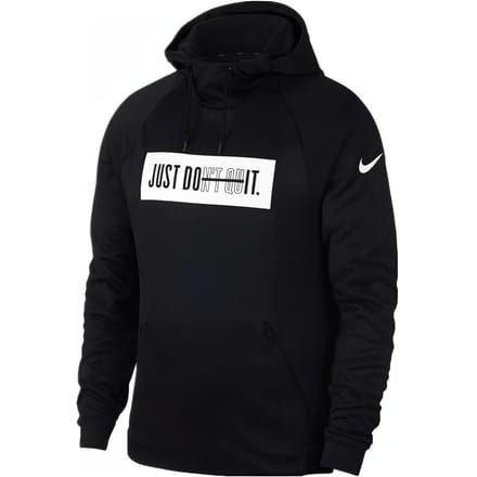 Nike JDI Logo Print Hoodie Pullover Heren Tops Zwart 931813-010 M black