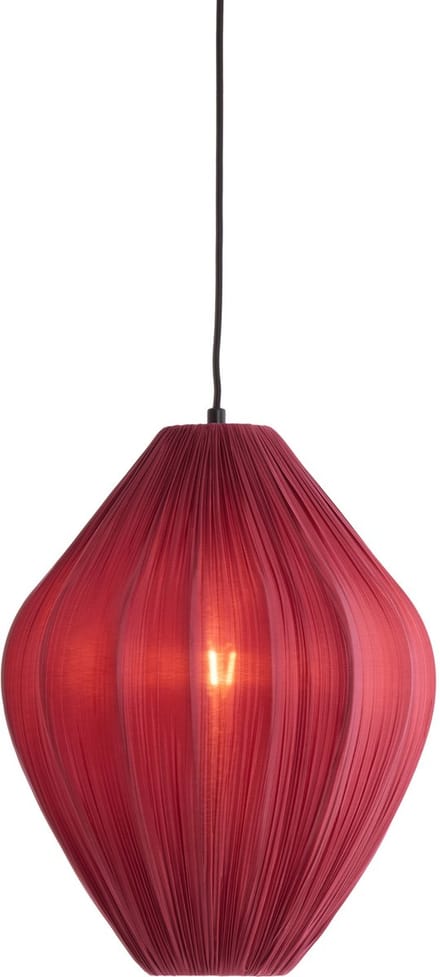 Hanglamp - rood - Verita - textiel - Ø 36cm - E27 - 2993517 - Light & Living