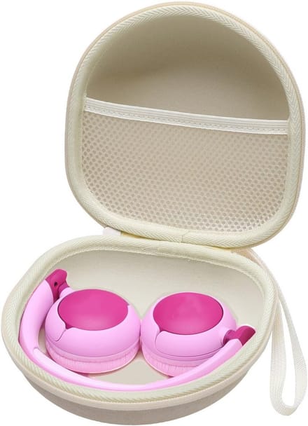 Hoofdtelefoontas voor kinderen - Geschikt voor Bluetooth-hoofdtelefoons - Gebroken wit