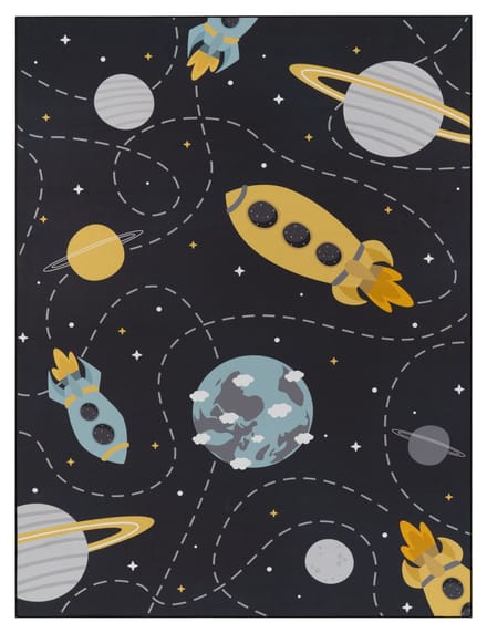 Kindertapijt Bini grijs  80x150 cm