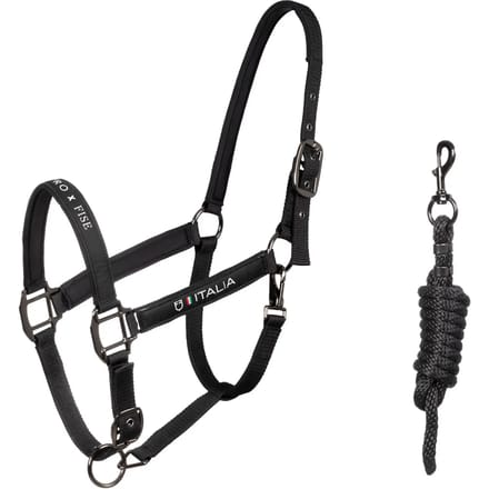 Nylon Halster en Longe Set voor Paard Equestro X Fise