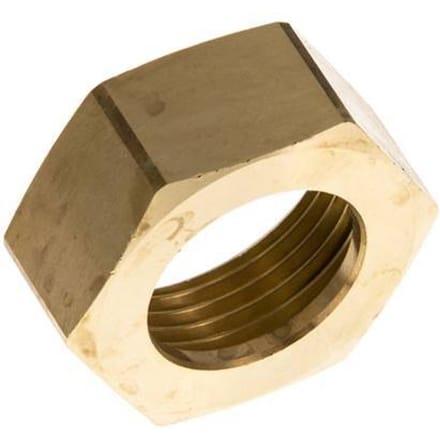 19 G1''mm Union Nut messing L17mm