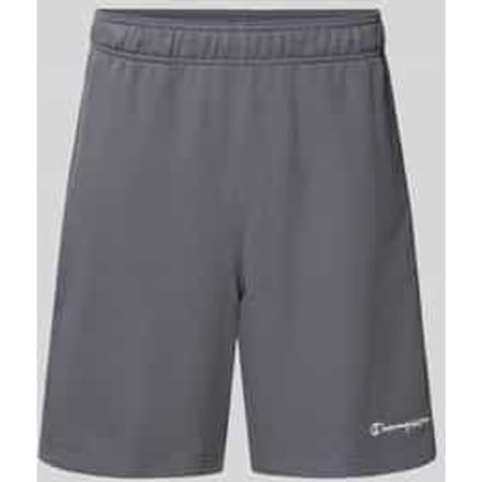 Sweatshorts met elastische band en labelstitching