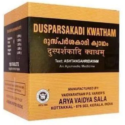 Дуспарсакади Кватхам (100 таб), Dusparsakadi Kwatham,  Kottakkal Ayurveda black