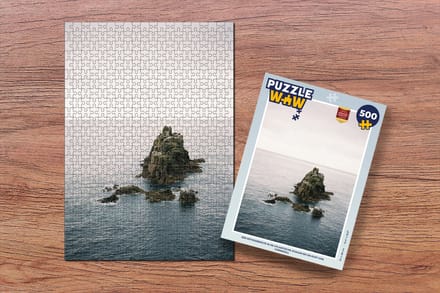 Puzzel Een rotsgebergte in de Atlantische Oceaan bij de kust van Cornwall - Legpuzzel - Puzzel 500 stukjes