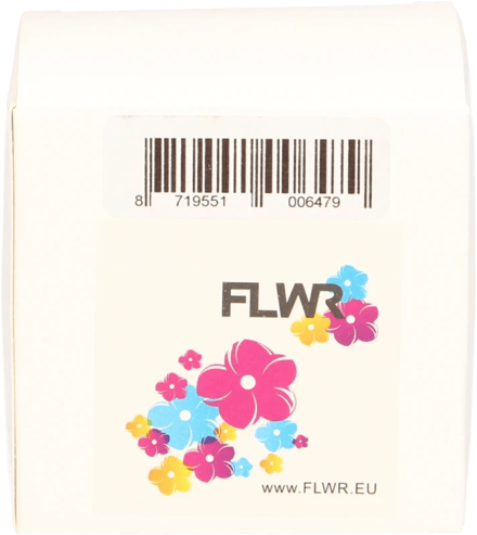 FLWR - Printetiket / 99013 / Transparant - Geschikt voor Dymo