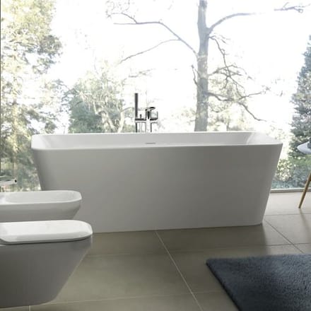 Ideal Standard II Freestanding Body Shape Bathtub 180 x 80 cm, incl. drain and overflow set E398101