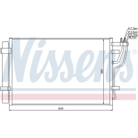 Condensator, airconditioning NISSENS 94981