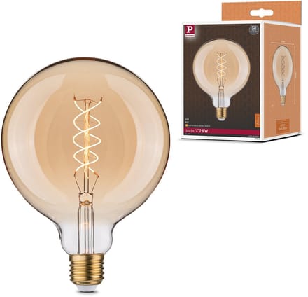 Rustic Shine Standaard 230 V LED Globe 300lm 4,2W 1800K dimbaar Goud