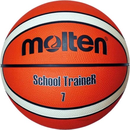 Basketbal Maat 7 - Gripvaste Rubber School TraineR met 12 Velden Design