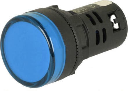 Controlelampje - LED indicator - 24V - 22mm - Blauw