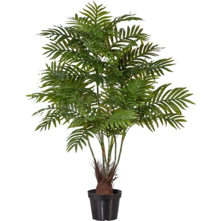 Kopu Kunstplant Arecapalm 110 cm 6 stammen - zwarte pot - Nepplant