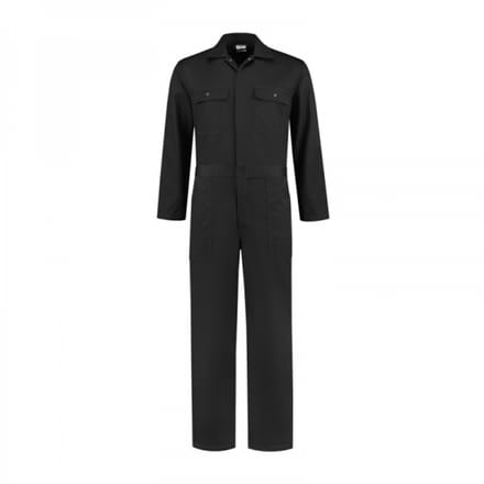 Overall polyester/katoen zwart maat 61