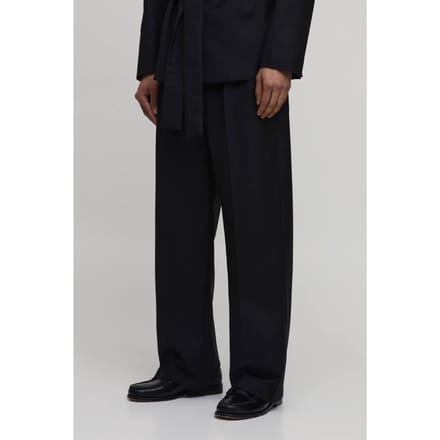 Wijde Pijpen Pak Broek Met Riem | Black | Size 30