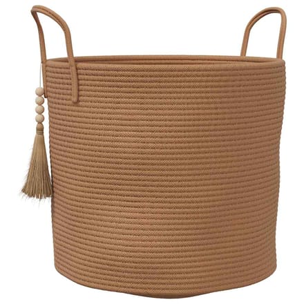 vidaXL - Opbergmand - Ø - 40x35 - cm - katoen - bruin