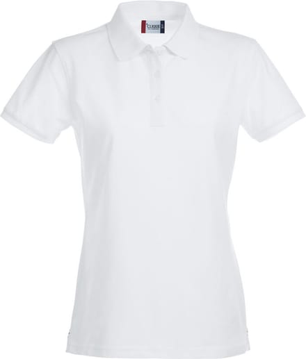 Clique Stretch Premium Polo Women 028241 - Wit - XS