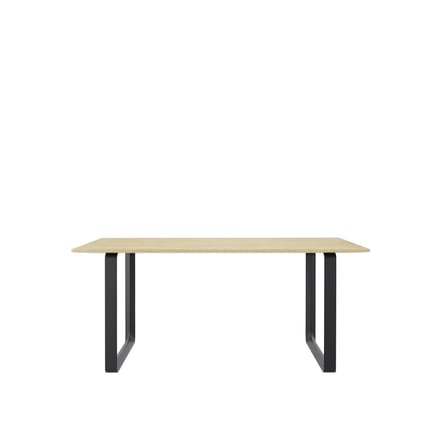 Muuto 70/70 Tafel - eiken massief - zwart - S