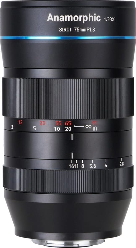 Sirui E-mount Cinema lens 75 mm Anamorphisch