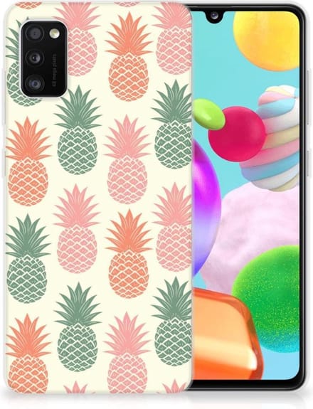 Samsung Galaxy A41 Siliconen Case Ananas
