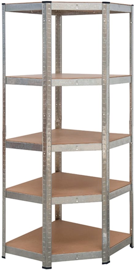 Practo Home - Opbergrek hoek - Heavy Duty - Max. 875 kg - 180x70x40 cm
