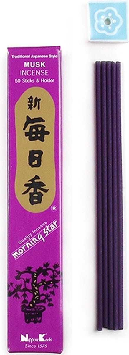 Wierook Morning Star - Musk- Nippon Kodo - 50 stuks