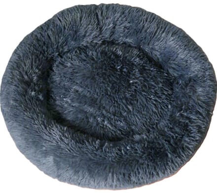 Hondenkussen - Hondenbed - hondenmand donut - donkergrijs - 70cm