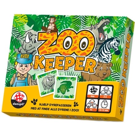 Dansspel Zookeeper geheugenspel