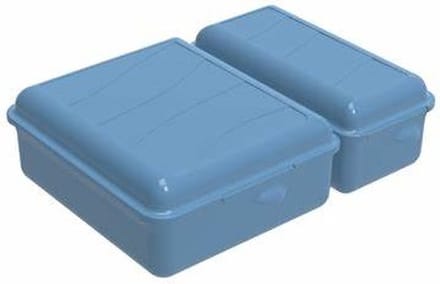 Rotho - lunchbox – broodtrommel - FUN 1,6 L - (22 x 16,5 x 7 cm) - horizon blauw
