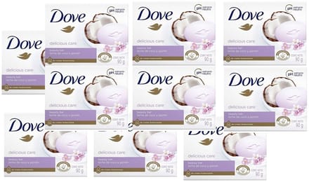 Dove Zeep Cocos & Jasmijnblaadjes 10 x 90 Gram