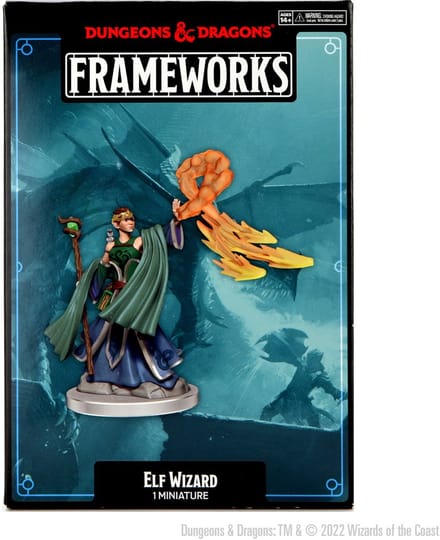 WizKids Dungeons & Dragons Framework Miniature-Elf Wizard (Female) (Diversen) Nieuw