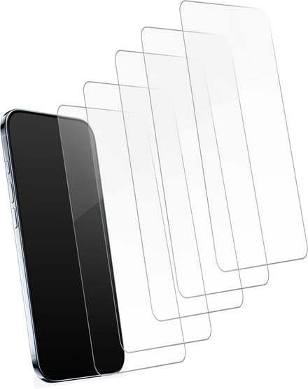 5x Screenprotectors geschikt voor iPhone 17 Pro Max - Screen Protector - Gehard Glas - Krasbestendig - Case Friendly - Transparant - 5 Stuks