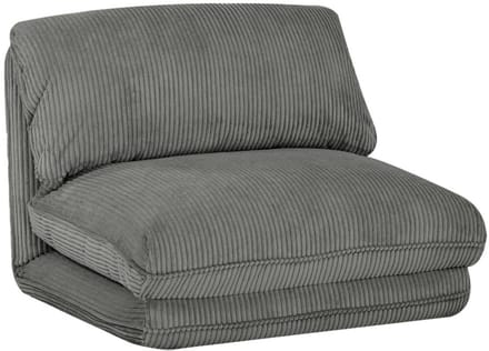 sweeek - Slaapfauteuil 1 persoons loungestoel corduroy - cosy