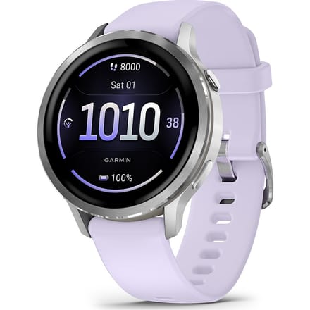 Garmin Venu 4 - Multisport smartwach - 41 mm - AMOLED - Zilverkleurig/Lila