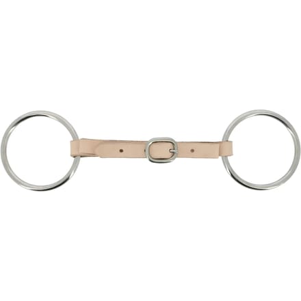 Halsband van leer met ketting voor paard Feeling