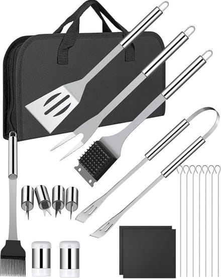Lexium barbecue accessoires - barbecue tang - barbecue gereedschap - barbecue set